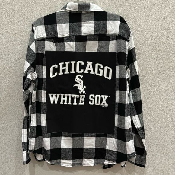Chicago White Sox Flannel Shirt Large - Picture 1 of 2